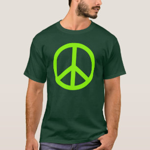 T-shirt Paix de vert de chaux