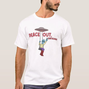 T-shirt Paix dehors, Terriens ! Alien UFO