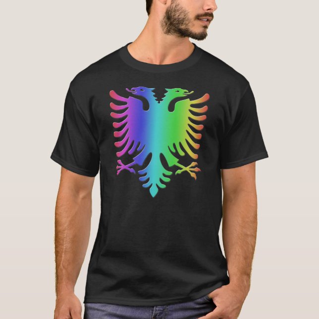 T-shirt Paix Eagle de l'Albanie (Devant)