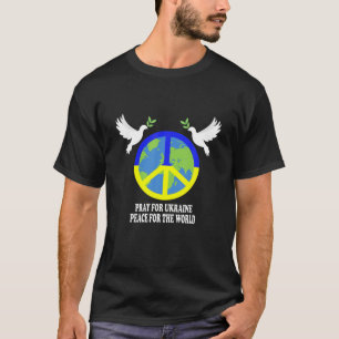 T-shirt Paix En Ukraine Dove, Rejoindre L'Ukraine, Soutien