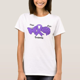 T-shirt PAIX ESPOIR SENSIBILISATION PLEINE Cerveau au ruba