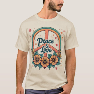 T-shirt Paix Et Amour