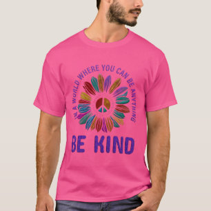 T-shirt Paix et Amour Hippie Boho Soyez Gentil