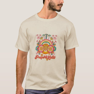T-shirt Paix et Amour psychédéliques rétro