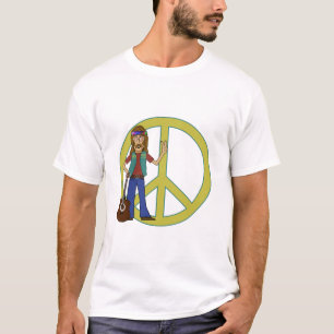 T-shirt Paix hippie