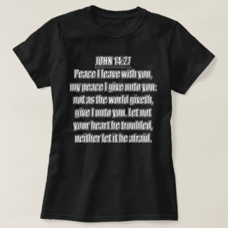 T-shirt Paix je vous laisse Jean 14 27 KJV