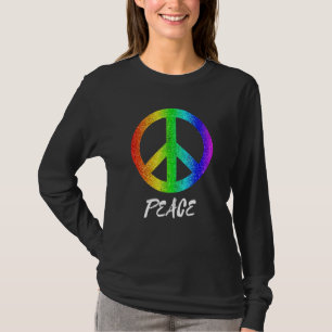 T-shirt Paix Liberté 60s Fierté Arc-en-Ciel de Paix Equali