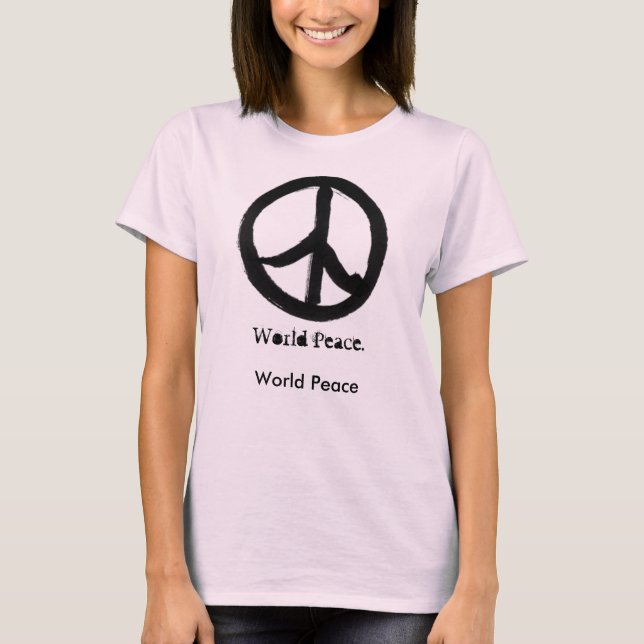 T-shirt Paix mondiale - Organique (Devant)