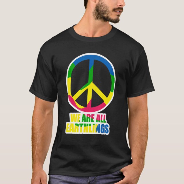 T-shirt Paix Paix dire paix Symbole de la Fierté Femmes Ho (Devant)