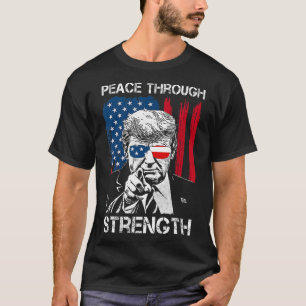 T-shirt Paix par la force Trump Opération Minuit Ha