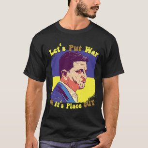 T-shirt Paix pour les Ukrainiens Mettons la guerre à sa pl