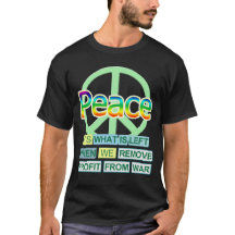 Paix (sur la chemise foncée)