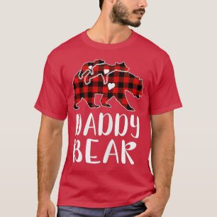 T-shirt Pajam familial Pajam rouge Paid Daddy Bear Buffalo