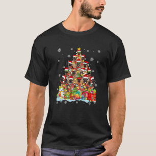 T-shirt Pajama allemand Shepherd Père Noël Christmas Tree 