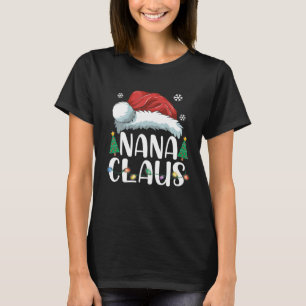 T-shirt Pajama de famille Nana Claus Père Noël