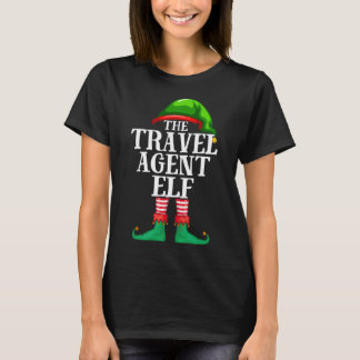 T-shirt Pajama de Noël de l'agent de voyage Elf Matching F