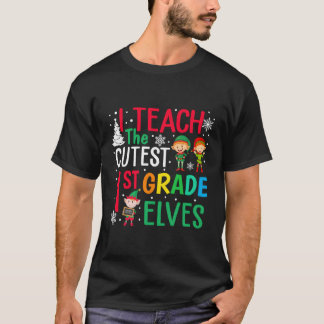 T-shirt Pajama De Noël De L'Enseignant J'Enseigne Le Cutes