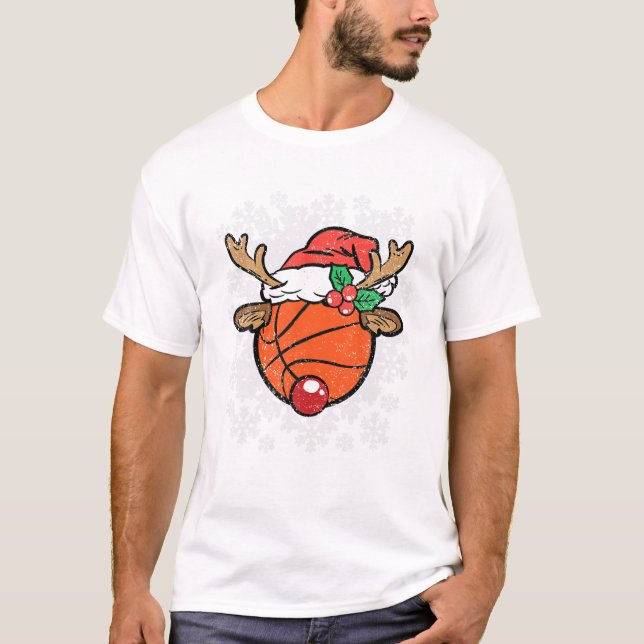 T-shirt Pajama de Noël des rennes (Devant)