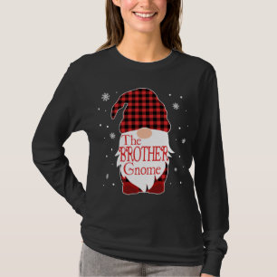T-shirt Pajama de Noël Famille Cadeau Frère Gnome Buffalo
