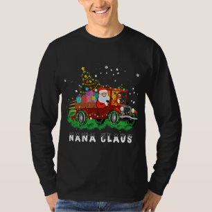 T-shirt Pajama de Noël famille Camion Rouge Noël de Noël d