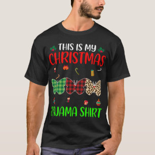 T-shirt Pajama de Noël Papillon Lover Animaux Xmas Tree