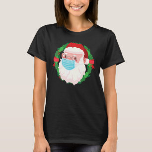 T-shirt Pajama de Noël père Noël Face Mask Pour La Famille