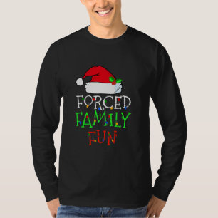 T-shirt Pajama de Noël Sarcastique pour les familles forc