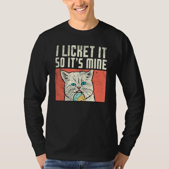 T-shirt Pajama Ice Cream Party Chat Je L'Ai Laché Donc Sa  (Devant)