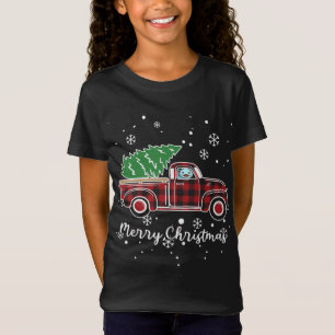 T-Shirt Pajamas de Noël Axolotl Red Truck Buffalo