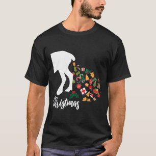 T-shirt Pajamas De Noël De Reindeer Pour Un Match De Fami