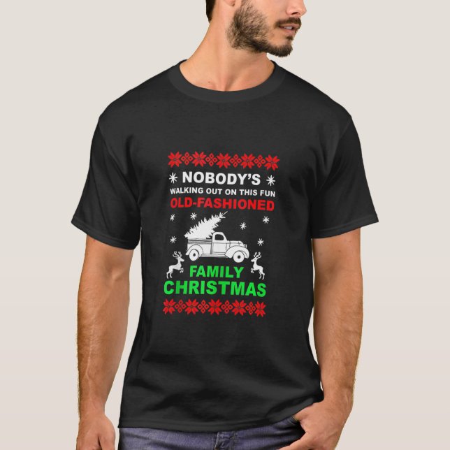 T-shirt Pajamas de vacances de Noël en famille Drôle Noël  (Devant)