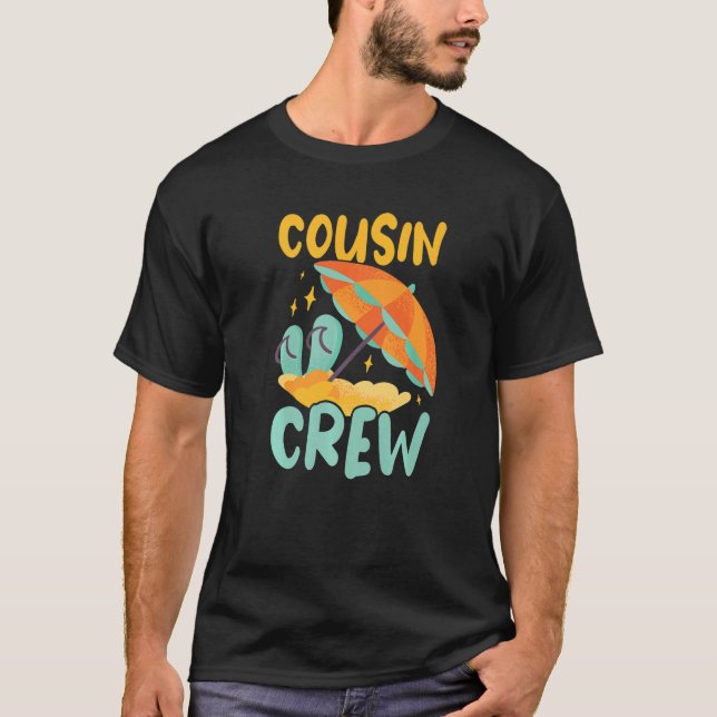 T-shirt Pajamas De Vacances D'Équipage Cousin Escadron De  (Devant)