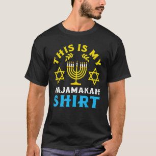 T-shirt Pajamas Hanoukka Voici Mon Pajamakah Chanukah Pa
