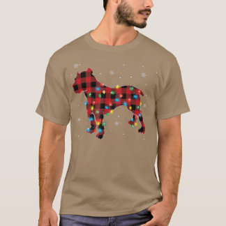 T-shirt Pajamas Red Buffalo a lancé Pitbull Amoureux de le
