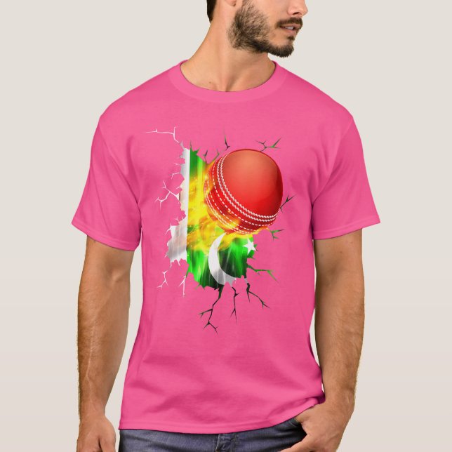 T-shirt Pakistan Cricket Pakistani 2019 Fans Nationaux Jer (Devant)