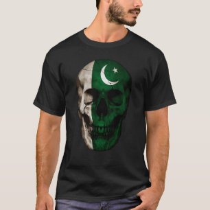 T-shirt Pakistan Drapeau crâne Racines pakistanaises Fière