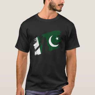 T-shirt Pakistan Drapeau Pakistan joueur de cricket entraî