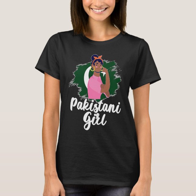T-shirt Pakistani Girani Pakistan Raconte le drapeau pakis (Devant)