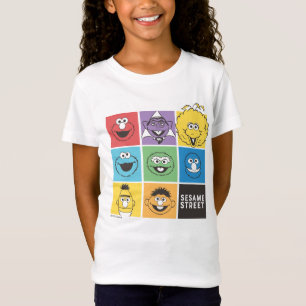 T-Shirt Pal de rue Sésame   Blocs de couleurs