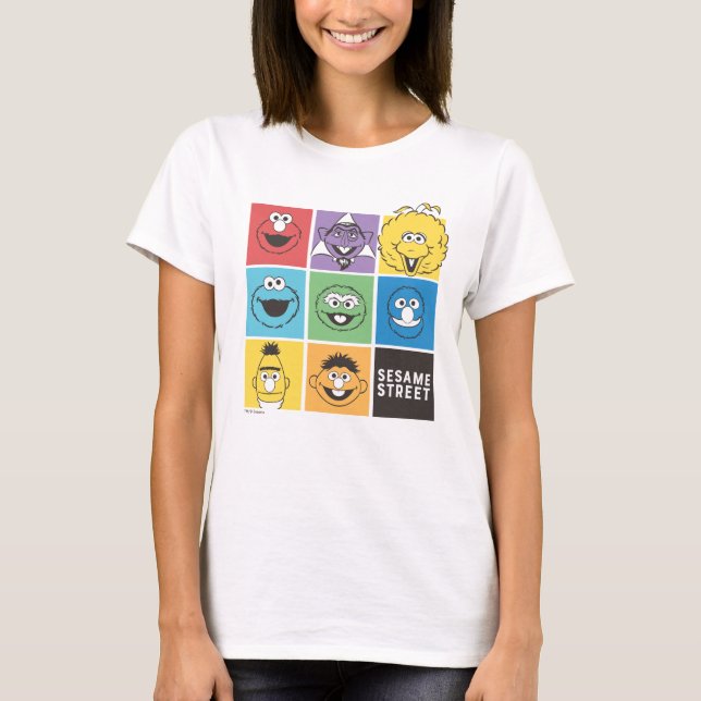 T-shirt Pal de rue Sésame | Blocs de couleurs (Devant)