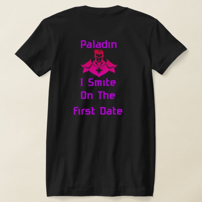 T-shirt Paladin Smite On First Date (Couchage Retour)