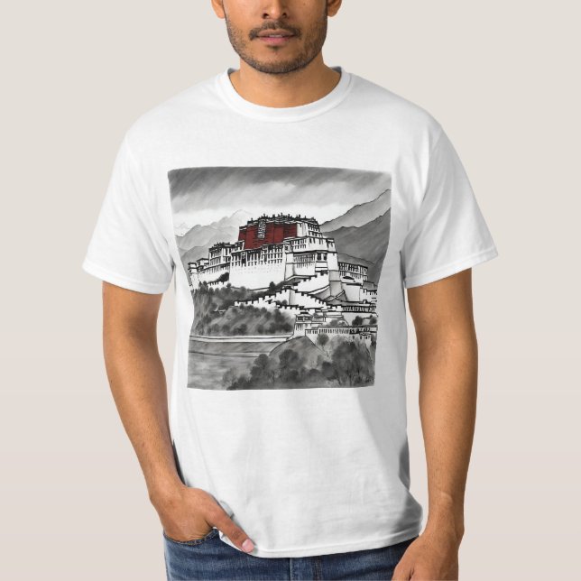 T-shirt Palais de Potala Tibet (Devant)