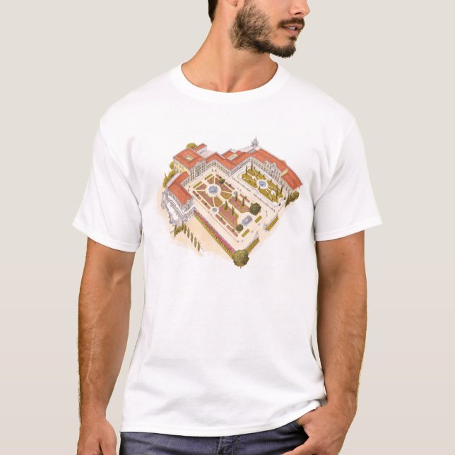T-shirt Palais de ressortissant de Queluz. Lisbonne (Devant)