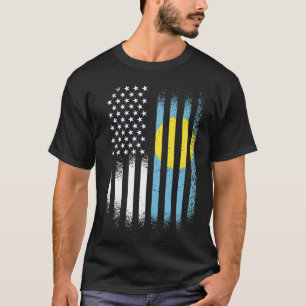 T-shirt Palauan Patriot Américain Pays Gros Etats-Unis Dra