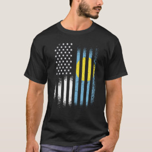 T-shirt Palauan Patriot Américain Pays Gros Etats-Unis Dra