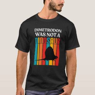 T-shirt Paléontologie Pour Adultes Dinosaures Dimetrodon J