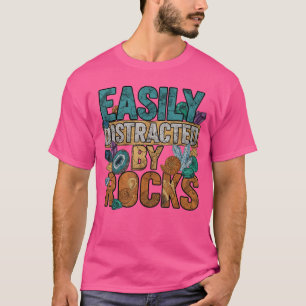T-shirt Paléontologue Géologue facilement distrait par les