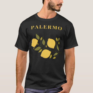T-shirt Palermo Limone Italie Villes Design