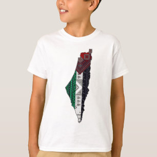 T-shirt Palestine Broderie tatreez drapeau Motif gratuit