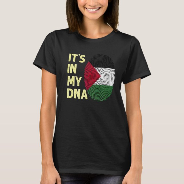 T-shirt Palestine Dans Mon Adn Palestine Drapeau Équipe Pa (Devant)